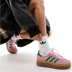 - New In Box W/ Tags - Platform Sole - Old School, But Versatile Style - Bold 3 Stripes Addidas Shoes Outfits, Adidas Platform, Jessica Grace, Test Shoot, Pink Lemon, Adidas Outfit, Shoes Adidas, Platform Sneaker, Bold Fashion