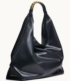 From Donna Karan, the Bellmore XL Hobo Bag features: Leather Zipper closureGold hardwareSpot CleanApprox.12" StrapApprox.: 18.5 W x 12 H x 6 DApprox.: 3 lbs.Imported. Hobo Bag Patterns, Handle Hardware, Gucci Clutch, Business Packaging, Shoes World, Back Bag, Donna Karan, Hobo Handbags, 6 D