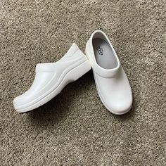 CROCS | Shoes | Crocs Dual Comfort Slip Resistant White Clogs | Poshmark Classic Slip-resistant Clogs With Round Toe, Classic Closed Toe Non-slip Clogs, Classic Non-slip Closed Toe Clogs, Non-slip Closed Toe Clogs, Solid Non-slip Closed Toe Clogs, Solid Color Non-slip Closed Toe Clogs, Classic White Round Toe Clogs, Classic White Closed Toe Clogs, Slip-resistant Round Toe Clogs For Spring