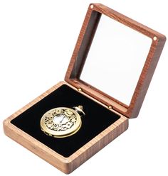 Walnut Wood Pocket Watch Box with Clear Acrylic Lid Portable Single Pocket Watch Display Storage Travel Case Organizer for Men Women Noting: This box suitable for pocket watch below 48 mm,please measure the diameter before making order.The slim watch chain can put in the bottom.Package Included:1 x pocket watch box (Not including pocket watch). Dimension: 4.13"x4.13"x1.5"/10.5x10.5x3.8CM(LxWxH).Its simple and classic look makes it so timeless that you can't take your eyes off.It can also be used as a jewelry box to give to your female friends. Solid Wood Material: Made of solid black walnut wood,very sturdy,great for you long-time use.The foam protective pad prevent your watch from scratching and knotting. Surprise: Exquisite and clear acrylic window box design. Vintage chic wooden flip po Slim Watches, Portable Display, Watch Display, Black Walnut Wood, Watch Box, Display Storage, Watch Chain, Black Walnuts, Travel Case