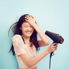 Give Your Hair Life Hair Dryer Photoshoot, Using Hot Rollers, Street Musicians, Blow Hair, Hair Portrait, Hot Rollers, Popsugar Beauty, Hair Flip, Business Portrait