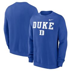 Bring a traditional look to your Duke Blue Devils wardrobe with this Primetime Primary Stack pullover sweatshirt. Its solid design by Nike features large Duke Blue Devils details printed on a blend of soft, durable fabrics. Brushed-back French terry lining provides an extra layer of cozy warmth. Duke Sweatshirt, Duke Blue Devils, Blue Devil, Men's Nike, Pullover Sweatshirt, French Terry, Nike Men, Tops & Tees, Top Outfits