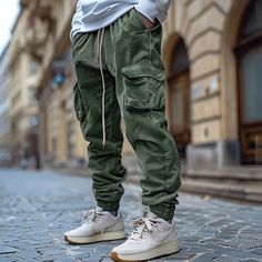 Season:Spring   Fall,Winter; Fabric:Polyester; Gender:Men's; Style:Fashion,Streetwear; Occasion:Daily,Casual,Outdoor; Fit Type:Regular Fit; Function:Warm,Comfort; Waistline:Mid Waist; Pattern:Plain; Design:Drawstring,Multi Pocket,Elastic Waist; Pants Type:Trousers,Cargo Pants,Casual Pants,Jogger Pants,Corduroy Pants; Fly Type:Drawstring,Elasticity; Front page:FF; Listing Date:10/17/2024; Pants Length:Full Length Cheap Cargo Pants, Corduroy Cargo Pants, Plus Size Mens, Trousers Plus Size, Pants Jogger, Pants Corduroy, Drawstring Sweatpants, Winter Fabric, Mens Cargo