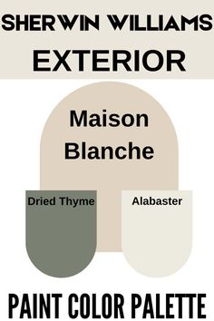 the color scheme for sheryln williams's exterior paint, which is available in different colors