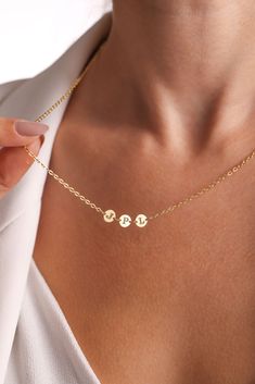 ♥ E N G R A V E D . I N I T I A L . D I S C . N E C K L A C E ♥ M a t e r i a l : Top Quality 925 Sterling Silver F i n i s h : Silver - Gold - Rose Gold HOW TO ORDER  1. Pick a color for your Necklace. 2. Select necklace length from 14 in. to 22 in. The necklace comes with 2 inch adjustment extension. 3. Input the details into the personalization section following the instructions. 4. Add the item to your cart. 5. Check out to place your order. 6. To place order for multiple items go back to th Dainty Stamped Pendant Jewelry, Initial Pendant Necklaces As Gift For Mom, Initial Pendant Necklace For Mom, Initials Pendant Necklace For Mom, Stamped Initial Pendant Jewelry For Mother's Day, Mother's Day Stamped Initial Pendant Jewelry, Dainty Stamped Necklace As A Gift, Dainty Stamped Necklace As Gift, Elegant Stamped Jewelry For Mom