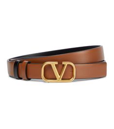 Valentino Garavani - VLOGO reversible leather belt | Mytheresa Hermes Belt Women Outfits, Hermes Belt Women, V Logo, Hermes Belt, Luxury Belts, Designer Belt, Designer Belts, Belt Style, Brown Leather Belt