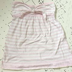 Pink And White Striped Shirt Outfit, Pink Top Aesthetic, Pink Tube Top Outfit, Pink Striped Shirt Outfit, Tube Top Outfit Summer, Tube Top Aesthetic, Abercrombie And Fitch Outfits, Tube Top Outfit, Tube Top Outfits