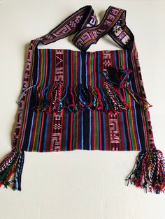 This hand woven Tibetan traditional bag is made by Tibetan woman in Pokhara Nepal. it is nice and  durable.  Size of the bag is 13 inches height and 13 inches wide. whole length from top to end is 34 inches. Tibetan Woman, Tibetan Culture, Hand Bag, Nepal, Purses And Handbags, Hand Woven, Labour Day, Art Collection, Hand Weaving