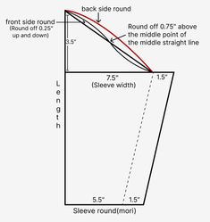 a diagram showing the height and width of a cone