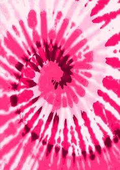 a pink and white tie dye background with lots of black splots on it