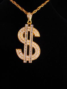 Money Necklace, Mr Krabs, Rapper Jewelry, Sign Necklace, Dollar Sign, Necklace Indian, Money Sign, Rubber Bracelets, Necklace Vintage