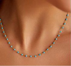 Product Name :- Natural Multi Turquoise necklace  Stone Shape - Faceted beads  Beads Size :- 2.25-2.35mm  Necklace Size - 16 Inch  Necklace Shape - Round shape.  Color - Same as picture   Payment 1.PayPal is Our Only Accepted Method Of Payment. We Accept PayPal Payments From Buyers All Over The World. 2.And if someone other than PayPal wants to pay with Google Pay, Visa and MasterCard, then contact first. 3.Paypal is The Safest, Easiest And Quickest Way To Make Online Purchases. Paying Via PayPal Also Ensures That Your Purchase is Fully Protected And Guaranteed. Shipping 1.All The Items Will Be Shipped Out To You in Time(1-3 Work Days For Overseas Warehouse,1-3 Work Days For China Warehouse). 2.If You Have Not Received Your Item After Estimated Delivered Days, Please Do Not Hurry Contact U Simple Beaded Necklace, Simple Beaded Necklaces, Necklace Minimalist Jewelry, 16 Inch Necklace, Necklace Stone, Necklace Simple, Necklace Minimalist, Google Pay, Necklace Size