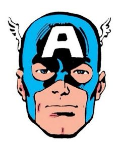 an image of the face of captain america