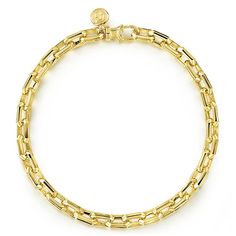 Elegant Yellow Gold Charm Bracelet With Cable Chain, Luxury Round Cable Chain Bracelet, Luxury Tarnish Resistant Chain Bracelet With Rectangular Links, Luxury Yellow Gold Diamond Bracelet With Cable Chain, Luxury Gold-tone Link Bracelet, Luxury Gold-tone Jubilee Chain Bracelet, Luxury Chain Link Charm Bracelet, Classic Gold Diamond Bracelet With Cable Chain, Luxury Gold Bracelet With Cable Chain