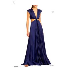 Beautiful Navy Gown, Perfect For Formal Events. Nwt Never Worn. I’ve Worn Other Dresses From This Brand And I Always Get A Million Compliments It’s A Showstopper! Colorful Is Very Rich And Luxe, Fabric Is Satin Very Silky Luxury Blue Floor-length Gown, Luxury Blue Maxi Dress For Galas, Luxury Blue Maxi Dress For Gala, Luxury Blue Floor-length Maxi Dress, Luxury Blue Maxi Dress, Pre-draped V-neck Evening Gown, Luxury Blue Maxi Dress For Evening, Pre-draped V-neck Formal Gown, Formal Pre-draped V-neck Gown