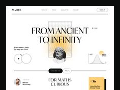 the homepage for math's website, which is designed to look like it has been