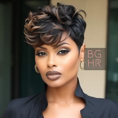 Pixie Perfection: Stunning Styles for Black Women! – Black Girls Hair Rocks Short Relaxed Hairstyles, Black Hair Short Cuts, Short Black Hair, Natural Hair Cuts, Short Hair Images, Short Hair Pixie Cuts, Short Sassy Hair, Edgy Short Hair, Sassy Hair