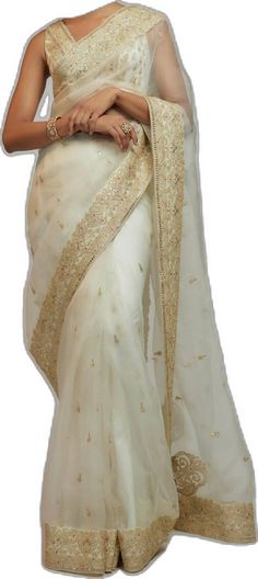 Elegant Georgette Pre-draped Saree With Zari Work, Elegant Pre-draped Saree With Chikankari For Festive Occasions, Elegant Festival Pre-draped Saree With Resham Embroidery, Elegant Pre-draped Saree For Wedding And Eid, Formal Festive Pre-draped Saree With Intricate Embroidery, Formal Bollywood Organza Pre-draped Saree, Gold Organza Pre-draped Saree With Resham Embroidery, Formal Blouse Piece With Resham Embroidery In Georgette, Elegant Silk Pre-draped Saree With Cutdana