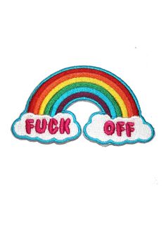 Rainbow With Clouds, Patch Embroidery, Desenho Tattoo, Sewing Diy, Red Aesthetic, Pics Art