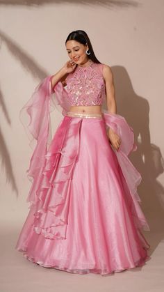 Frill Lehenga, Bridal Maid Dress, Designer Lehnga Choli, Give Us A Chance, Kids Bridesmaid Dress, Bridesmaid Dresses Indian, Ruffle Dupatta, Lehenga Designs Simple, Latest Model Blouse Designs