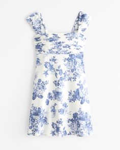 Women's The A&F Emerson Cap Sleeve Mini Dress | Women's Dresses & Jumpsuits | Abercrombie.com Female Features, Trendy Caps, Sweetheart Dress, Ruched Bodice, Tres Chic, Mini Dress With Sleeves, Floral Mini Dress, Swimwear Accessories, Cap Sleeve