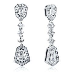 Bullet Cut Diamond Dangle Earrings 1 1/2 Carat (ctw) in 14k White Gold Formal Platinum Diamond Earrings Baguette Cut, Formal Baguette Cut Platinum Diamond Earrings, Gia Certified Formal Drop Earrings, Formal Platinum Baguette Cut Earrings, Formal Platinum Baguette-cut Earrings, Formal Baguette Cut Platinum Earrings, Formal Baguette Cut Halo Earrings, Luxury Gia Certified Dangle Diamond Earrings, Gia Certified Drop Diamond Earrings For Formal Occasions