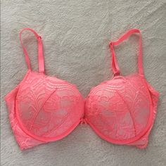 Beautiful Coral Color Push Up Bra. Purchased & Never Worn. In Perfect Condition. I’m Selling Because I Have Too Many Bras & Am Downsizing Pet Friendly House Fast Shipping Pet Friendly House, Coral Color, Push Up Bra, Victoria's Secret Pink, Secret Pink, Women's Intimates, Victoria’s Secret, Push Up, Pet Friendly