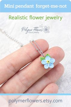 $25.00 • Buy it my store Forget-me-nots miniature flower pendant #plantpendantnecklace #romanticjewelrygift #tinyPendant Blue Flower Pendant Necklace For Gift, Blue Flower Pendant Jewelry Gift, Handmade Blue Flower Pendant Necklace, Polymer Clay Forget Me Not, Forget Me Not Flower Necklace, Tiny Pendant, Forget Me Nots, Floral Jewelry, Floral Pendant