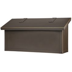 an outdoor storage box with two doors