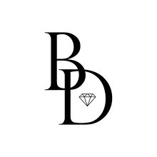 the letter b with a diamond on it