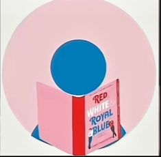 an image of a book that is in the shape of a red white and blue box