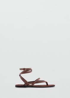 Leather straps sandals Spring Toe Loop Slingback Sandals, Chic Sandals With Toe Loop And Strap, Chic Toe Loop Sandals With Strap, Chic Leather Strappy T-strap Sandals, Spring Leather Toe Ring Strappy Sandals, Chic Leather T-strap Strappy Sandals, Spring Leather Toe Loop Lace-up Sandals, Spring Leather Lace-up Sandals With Toe Loop, Leather Strappy Toe Ring Sandals For Spring