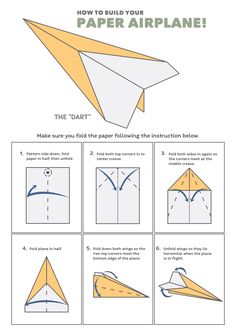 how to make an origami airplane that looks like it is flying in the sky