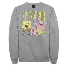 This men's SpongeBob sweatshirt if proof that it's hip to be square. Crewneck Long sleevesFABRIC & CARE Cotton, polyester Machine wash Imported This men's SpongeBob sweatshirt if proof that it's hip to be square. Licensed Character This men's SpongeBob sweatshirt if proof that it's hip to be square. Size: XXL. Color: Med Grey. Gender: male. Age Group: adult. Pattern: Graphic. Material: Cotton Blend. Spongebob Sweatshirt, Lisa Christmas, The Simpsons Lisa, Sweater Graphic, Hip To Be Square, Friends Poster, Graphic Material, Spongebob Squarepants, Crew Sweatshirts