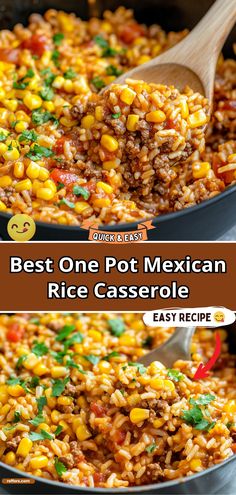 the best one pot mexican rice casserole recipe