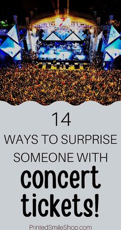 Fun and easy ways to surprise someone with concert tickets for any occasion! How to surprise someone with concert tickets using our printable concert ticket gift template - edit and print in just minutes! Creative Ways To Wrap Concert Tickets For Christmas, How To Gift Sports Tickets, Ticket Gift Ideas Concert, Ways To Give Concert Tickets As A Gift, How To Surprise Someone With Concert Tickets, Concert Surprise Ideas, Nfl Tickets Surprise Ideas, Concert Gift Surprise Ticket, Ticket Gift Wrapping Ideas