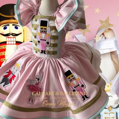 Nutcracker Christmas Outfit, Christmas Pageant Wear, Pageant Poses, Pink Christmas Dress, Christmas Dress For Baby, Nutcracker Birthday Party, Nutcracker Ballet Costumes, Nutcracker Dress, Ballet Princess