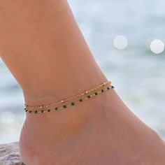 This gold Satellite chain anklet is for women. Its boho style makes it a great piece of summer jewelry. The ankle bracelets have an extension so the size can be adjusted. Dainty Gold Anklets For Festivals, Gold Bohemian Anklets With Beaded Chain, Gold Bohemian Beaded Chain Anklets, Gold Ankle Chain, Anklets For Women, Ankle Jewelry, Anklets Boho, Ankle Chain, Gold Anklet