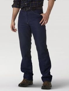 RUGGED WEAR STRETCH JEANS OFFER SOME GIVE WHEN YOU NEED IT. The Wrangler Rugged Wear® Stretch jean with flex denim knows when to give a little...or a lot. It stretches. Features a comfortable U-Fit Crotch and extra deep front pockets. Fits easily over boots. Dark Wash Jeans For Rodeo With Five Pockets, Dark Wash Jeans For Rodeo, Dark Wash Denim Bottoms For Rodeo, Dark Wash Cotton Bottoms For Rodeo, Cotton Straight Leg Jeans For Rodeo, Denim Blue Straight Leg Bottoms For Rodeo, Cotton Straight Leg Bottoms For Rodeo, Casual Denim Blue Bottoms For Rodeo, Casual Bottoms With Pockets For Rodeo