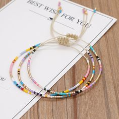 Go2BoHo Minimalist Cheap Friendship Bracelet Fashion Jewelry Multicolor Miyuki Beaded Tiny Bracelets Cheap Friendship Bracelets, Seed Beads Bracelet, Bracelet Miyuki, Bracelet Simple, 5 Gifts, Miyuki Beads, Glass Beaded Bracelets, Seed Bead Bracelets, Pink Beads