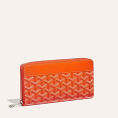 Orange Goyard Wallet, Best Wallet, Louis Vuitton Shoulder Bag, General Motors, Small Leather Goods, Card Slots, Zip Around Wallet, Slots, Louis Vuitton