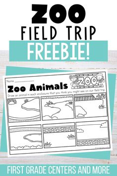 zoo field trip freebie for kids with text overlay