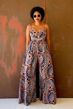 This beautifully made with love African print jumpsuit will make you look great and be complimented in any event you want to wear it to.  ABOUT SIZING: *  Comes in different sizes.  * For more perfect fit, please use the measurement guide/sample to measure and send us the following: @Bust @Waist @Hip  @Thigh @knee @Jumpsuit length  Kindly let us know how tall you are to enable us determine a perfect jumpsuit length for you. ORDERING PROCESS: * Please go through the size chart/guide and choose your size and proceed to checkout. * Kindly add your phone number for courier to make contacts with you to know your whereabouts before delivering your order. PROCESSING AND SHIPPING: * It is a custom order, so time is needed to sew and ship it. It takes 5 business days or more during busy period to s Ankara Jumpsuits For Women Classy, Ankara Jumpsuits For Women, Jumpsuit Ankara, African Jumpsuit, African Print Jumpsuit, Ankara Jumpsuit, Women Jumpsuit, African Inspired Clothing