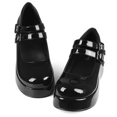 Platform Mary Jane Shoes Women Girls,Ankle Strap Round Toe Goth Chunky Uniform Dress Pumps Shoes Oxfords Product Details Size: 5 Color: Black Patent Brand: No Brand Mpn: Does Not Apply Upc: Does Not Apply Ean: Does Not Apply * Department : Womens * Date First Available : August 8, 2023 Goth Mary Janes, Goth Platform Shoes, Chunky Black Shoes, Mint Green Heels, Platform Mary Jane Shoes, Dorsay Heels, Uniform Shoes, Sonic Oc, Mary Jane Platform Shoes