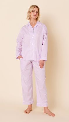 Lavender Main Cotton Gingham Sleepwear, Gingham Cotton Sleepwear With Relaxed Fit, Gingham Sleepwear With Relaxed Fit For Loungewear, Relaxed Fit Gingham Sleepwear For Loungewear, Purple Cotton Sleepwear, Purple Cotton Sleepwear For Relaxation, Purple Cotton Sleepwear For Sleeping, Casual Lavender Cotton Sleepwear, Lavender Cotton Sleepwear For Spring