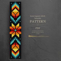 a bookmark with an image of a colorful pattern on the front and back cover