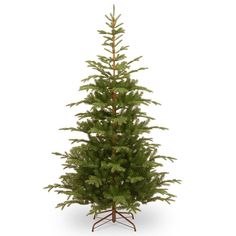 a small christmas tree is shown on a white background