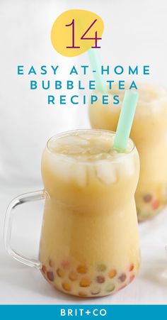 Make your fave bubble tea at home with this easy recipe guide. Bubble Tea Recipes, Snickers Pie, Bubble Tee, Bubble Drink