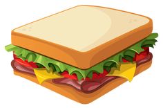 a sandwich with lettuce and tomato slices