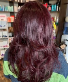 Radiant Dimensional Burgundy Hair Purplish Red Hair Color, Aubergine Hair, Aubergine Hair Color, Burgundy Hair Colors, Burgundy Hair With Highlights, Purple Red Hair, Deep Burgundy Hair, Deep Red Hair Color, Red Purple Hair